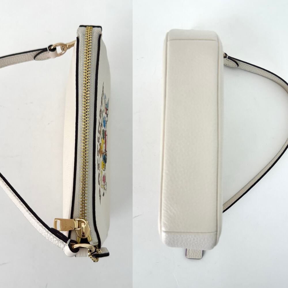 Coach x Peanuts Nolita 19 Leather Mini Shoulder Bag Gold/Chalk Multi CBM76 - Picture 9 of 16
